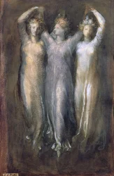 Klassieke Studie met Drie Vrouwelijke Figuren